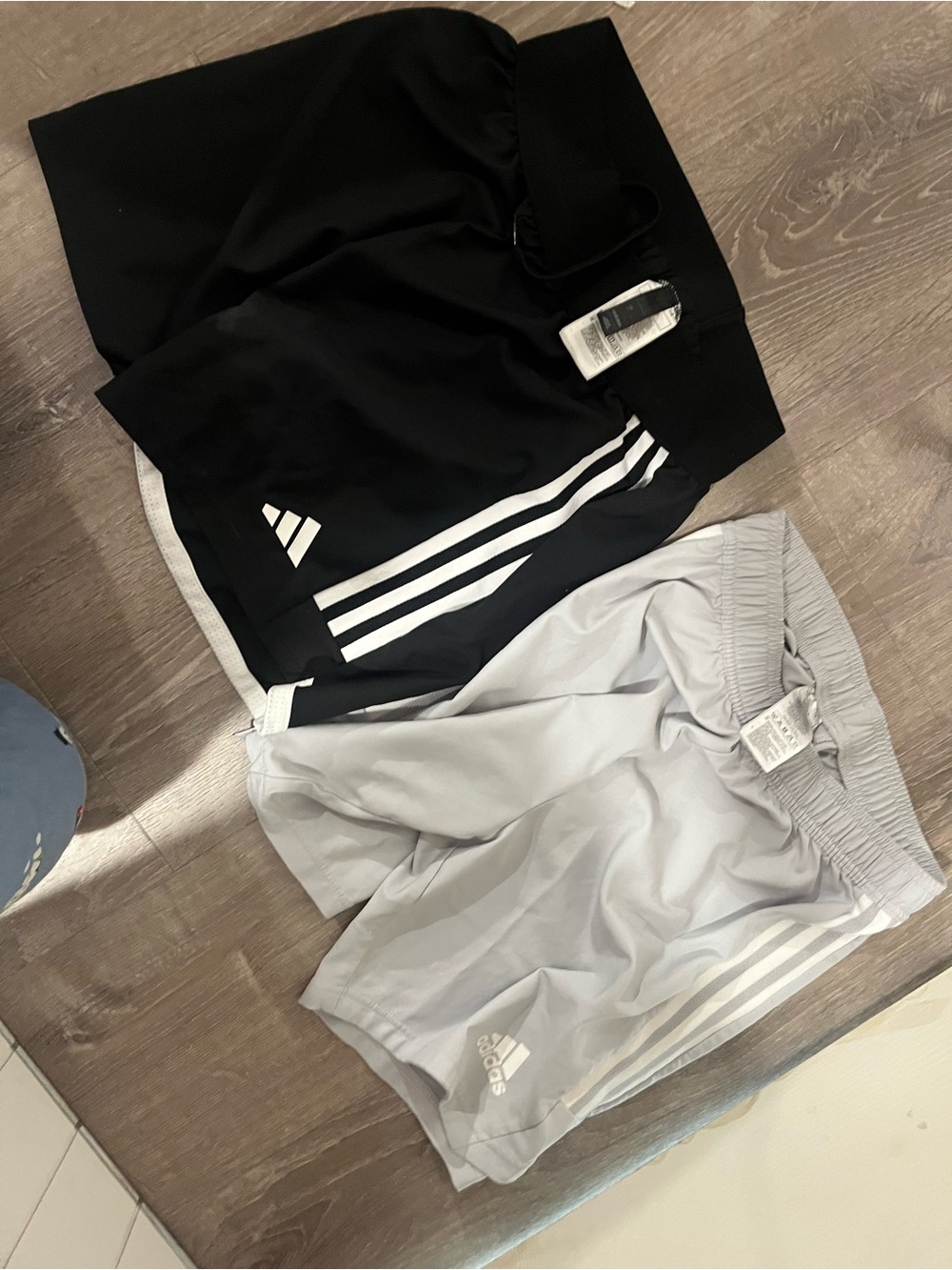 Adidas Athletic Shorts – Black & Light Gray